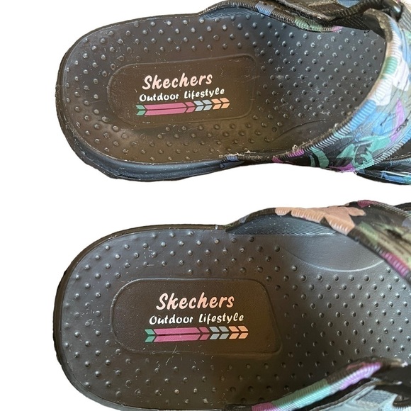 Skechers Raggae Trailway Sandals foamie rainforest pattern EUC size 8 - Picture 6 of 9